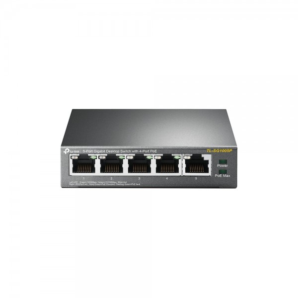 TP-Link - TL-SG1005P - 5-Port Gigabit Desktop Switch with 4-Port PoE