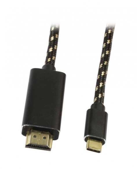 Kabel USB, C(St) =&gt; HDMI(St) , 1.8m, USB3.1, Ultra HD 4K*2K 3840*2160@60hz, V2.0, Synergy21,