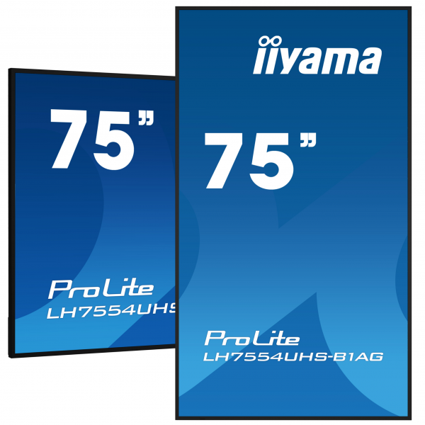 TFT 75,0&quot;/190,5cm iiyama ProLite LH7554UHS - 24/7 *schwarz* 16:9