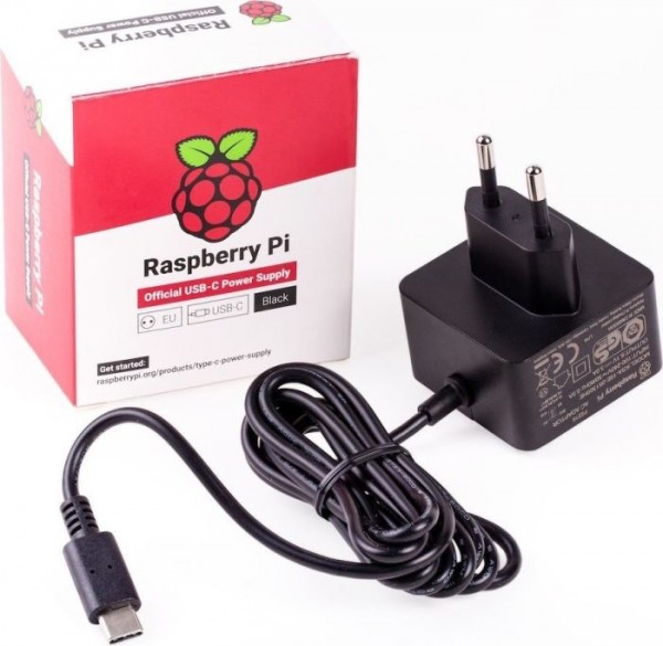 Raspberry Pi 4 Zubehör - Netzteil Power supply 5V/3A USB-C