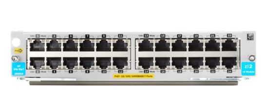 HP Switch Modul, ZL-Serie, 10-1000Mbit 24xTP, POE+, v3 zl2,