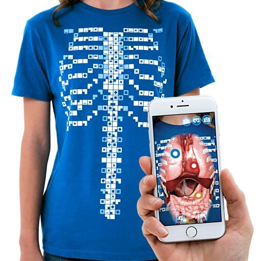 Curiscope MINT Virtuali-tee, Augmented Reality T-Shirt, Größe XL für Erwachsene