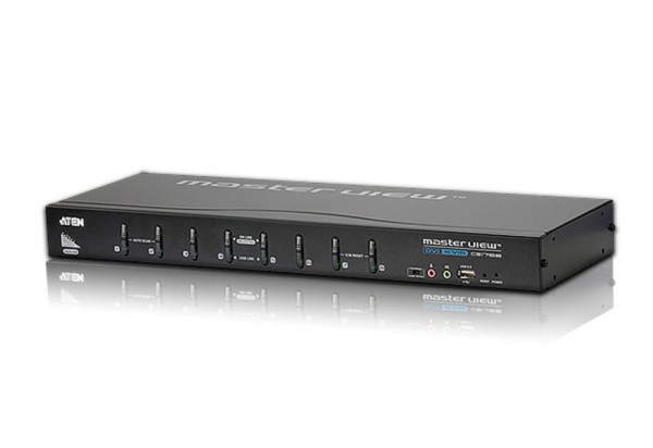 Aten KVM-Switch 8-f. Audio/USB/DVI