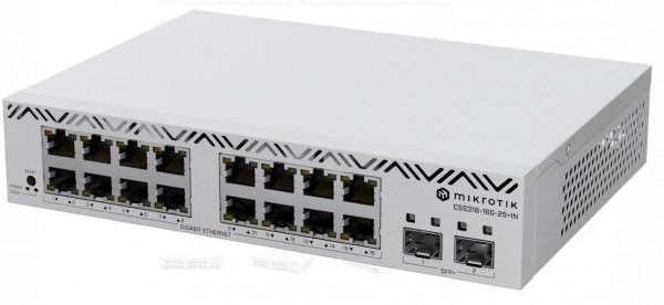 MikroTik Cloud Smart Switch CSS318-16G-2S+IN , 16x Gigabit, 2x SFP+