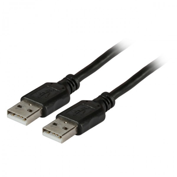 Kabel USB, A(St) =&gt; A(St), 3.0m, USB2.0, Schwarz,