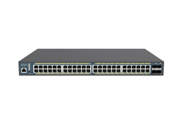 EnGenius Switch full managed Layer 2+ 52 Port • 48x 1 GbE • PoE Budget 740W • 48x PoE at • 4x SFP • 19&quot; • EWS7952FP-FIT • FitCon/FitXpress