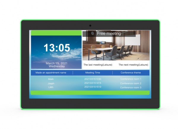 ALLNET Meetingraum RGB LED Tablet 15 Zoll RK3399 Android 10 und NFC/RFID schwarz