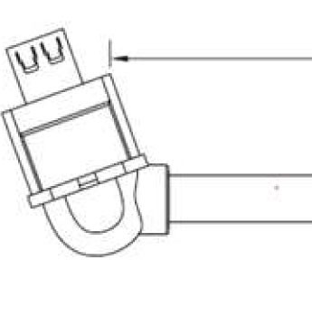 Bachmann Verlängerung DisplayPort Buchse(keystone) -&gt; 0,5m Kabel Stecker, schwarz (Keystone)