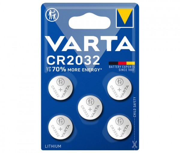 Batterie Knopfzelle CR2032 Varta 5-Pack