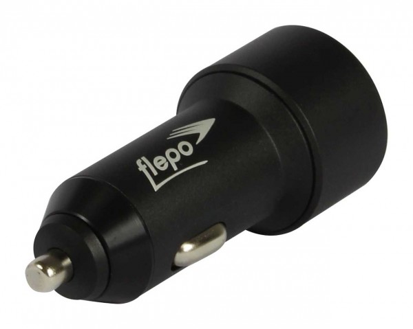 Flepo Netzteil KFZ 2-fach 12V-24V - max 4A - Quick Charge 3.0