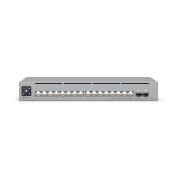 USED_Ubiquiti Switch full managed Layer3 18 Port Â• 4x 2,5 GbE Â• 12x GbE Â• 2x SFP+ Â• Desktop Â• Lüfterlos Â• UniFi Â• USW-Pro-Max-16