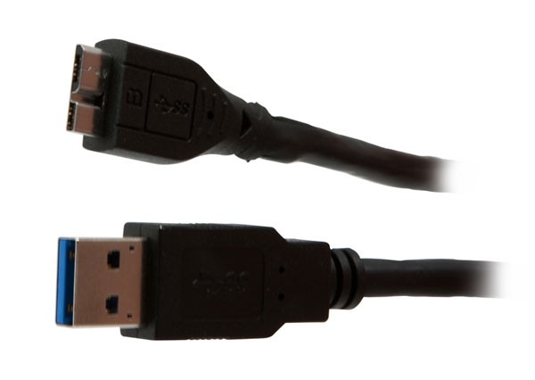 Kabel USB3.0, 3m, A(St)/MicroB(St), schwarz, Synergy 21,
