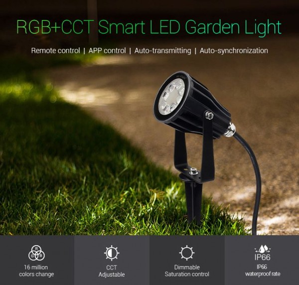 Synergy 21 LED Garten Lampe 6W RGB-WW mit Funk und WLAN IP65 230V *Milight/Miboxer*