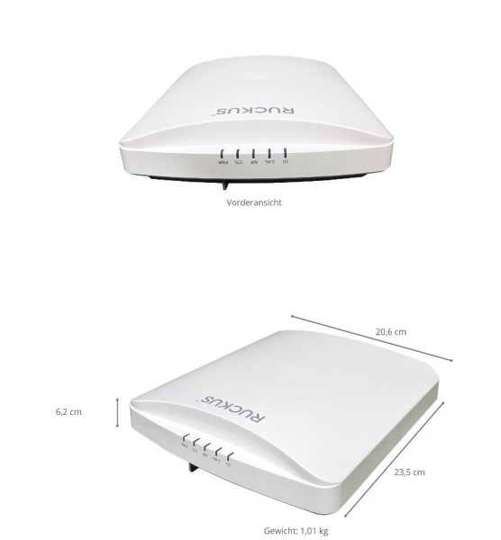 CommScope RUCKUS Wireless Access Point R750 / Dual-band 802.11abgn.ac.ax / 4x4:4 + 2x2:2 Streams / IoT BLE-Zigbee