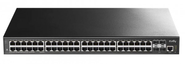 Cudy 48-Port Layer 3 Managed Gigabit Switch with 4 10G SFP Slots, GS5048S4