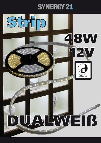 Synergy 21 LED Flex Strip dual white (CCT) DC12V 48W pro Farbe IP20
