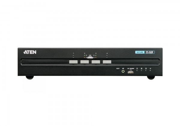 Aten KVM-Switch 4-fach Audio/DP(Displayport), USB, Dual Display, Secure,