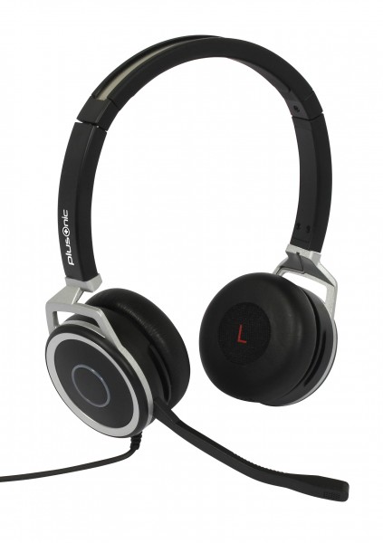 Plusonic Business Headset, 15.2P, binaural, USB &amp; 3,5mm Klinke**USED