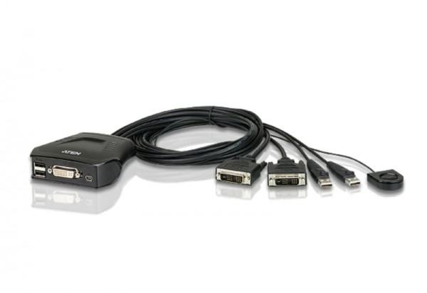 Aten KVM-Switch 2-fach, DVI/USB,