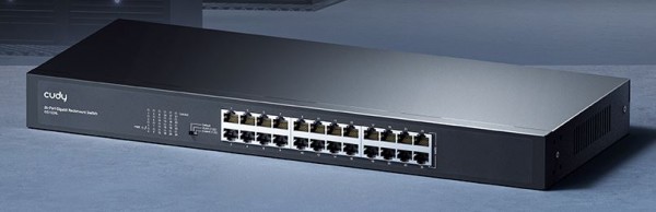 Cudy 24-Port Gigabit Metal Switch 19 inch, GS1024L