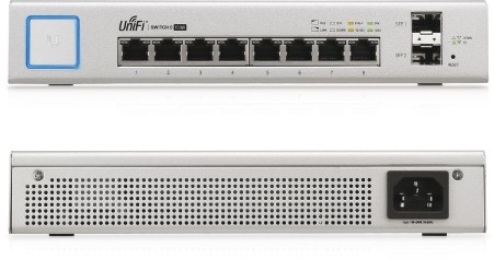 Ubiquiti UniFi Switch / 8 Port / 150W / PoE / 2 SFP / US-8-150W 