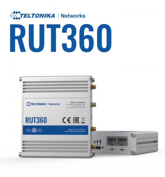 Teltonika · Router · RUT360 · Kompakter-4G/LTE CAT6 Router USED