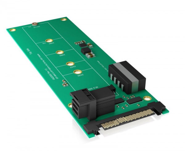 ICY Box Konverter-Platine, M.2 SSD zu U.2 oder Mini SAS HD Host, IB-M2B02,