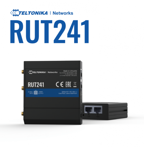 Teltonika · Router · RUT241 · Kompakter-4G/LTE Router · MEIG