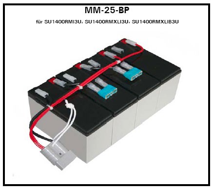 Akku OEM RBC25-MM-BP, Batteriekit für SU1400RMXLI3U/RMI3U, Akkus mit Kabel,