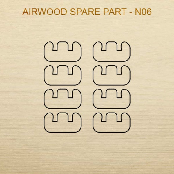 Airwood Holz Ersatzteil N06 / Spare Wood Part N06