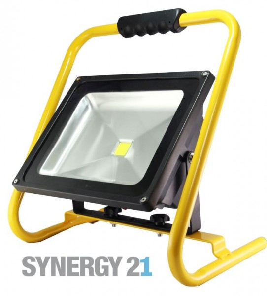 Synergy 21 LED AKKU Baustrahler 50W gelb/kaltweiß