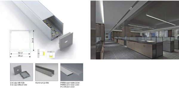 Synergy 21 LED U-Profil 200cm, ALU018