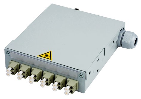Telegärtner TS-Verteiler mit 6xLC-D ,MM/SM