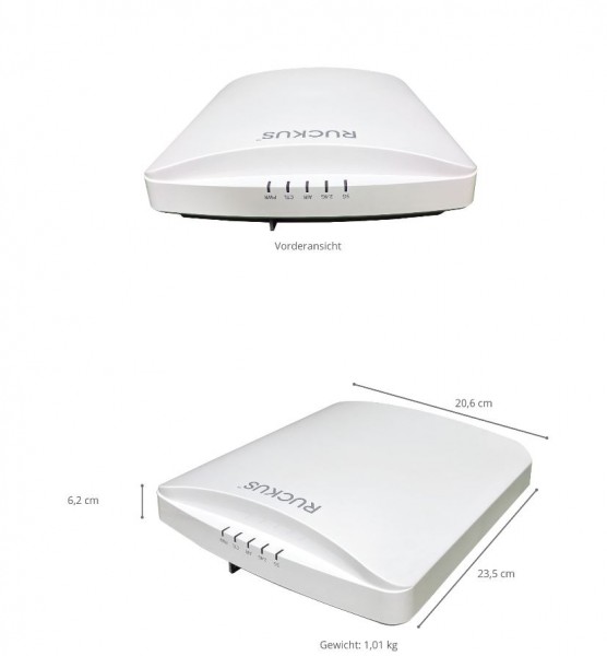 CommScope Ruckus Wireless Access Point R750 / Dual-band 802.11abgn.ac.ax / 4x4:4 + 2x2:2 Streams / IoT BLE-Zigbee