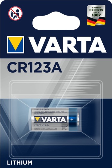 Batterien Lithium CR123A 3V (1-Pack) *Varta*
