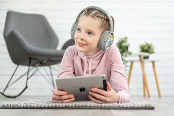 Onanoff Kopfhörer für Kinder / Konzentration / Geräuschunterdrückung / Bluetooth / Grau