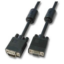 Kabel Video VGA, DSUB15, St/Bu, 30m, Schwarz,