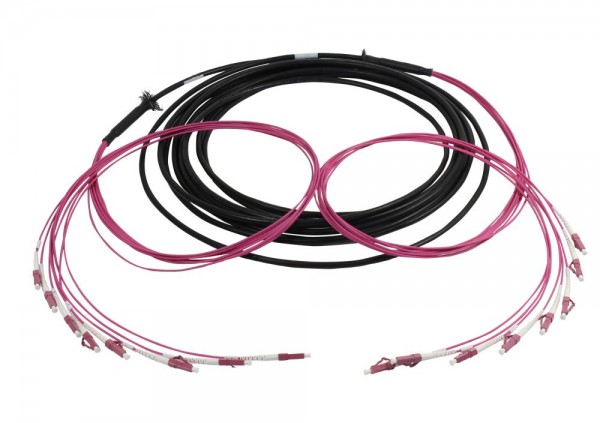 LWL-Kabel, Trunkkabel U-DQ(ZN)BH 8G 50/125, LC/LC OM4 10m, Ring, Synergy21