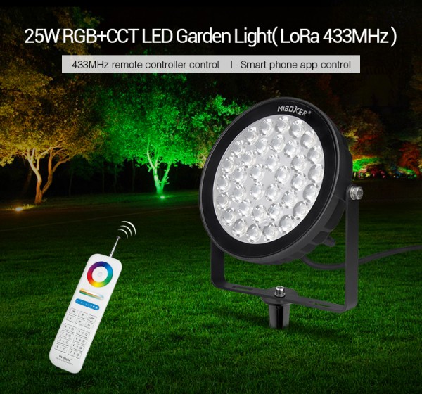 Synergy 21 LED LoRa (433MHZ) Garten Lampe 25W RGB-WW mit Funk IP66 230V *Milight/Miboxer*
