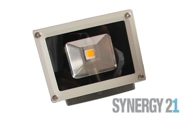 Synergy 21 LED Spot Outdoor Baustrahler 10W graues Gehäuse - rot V2