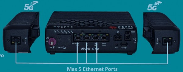 Sierra Wireless XR90 5G Single High-Performance Router mit Wi-Fi 6 4x4 MIMO