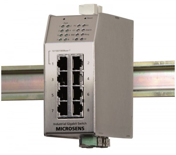 Microsens Profi Line industrial 10port Switch 1x Gigabit Dual, 7x 10/100, 3x SFP, MS650869MX-V2