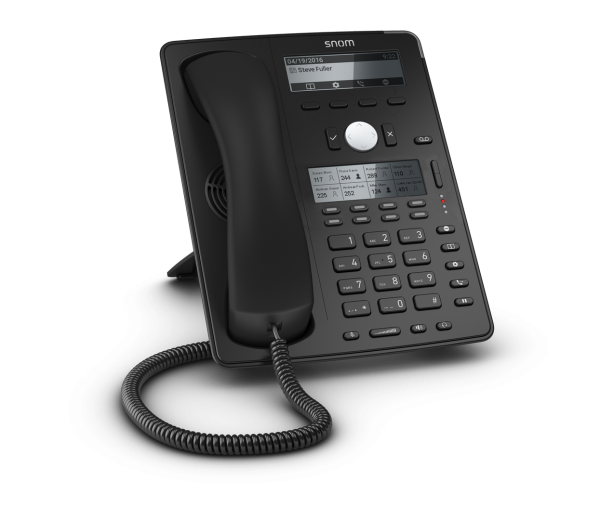 SNOM D745 VOIP Telefon (SIP), Gigabit o. Netzteil, schwarz
