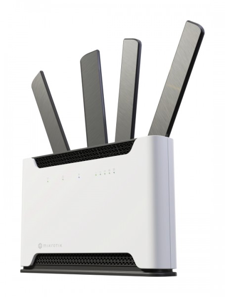 MikroTik Chateau 5G ax kit with two wireless interfaces (2.4 and 5 Ghz ax), 5x Gigabit, 5G Modem, S53UG+M-5HaxD2HaxD-TC&amp;RG502Q-EA