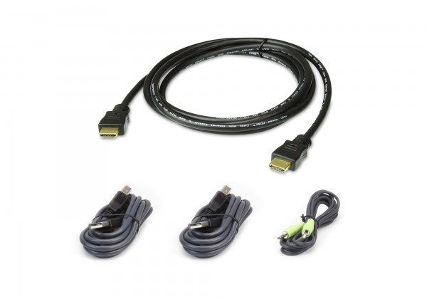 Aten Verbindungskabel Secure HDMI, 1,8m, USB, Audio