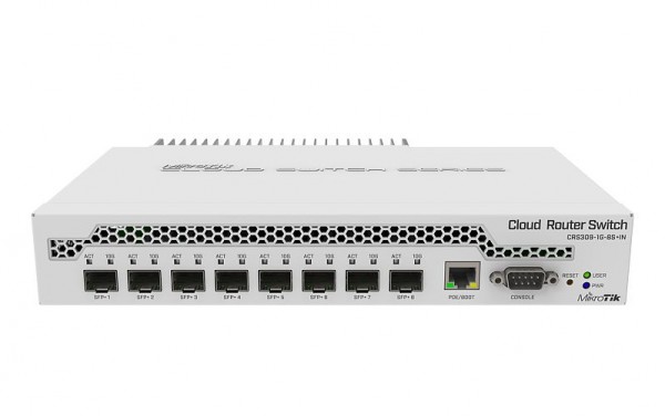 MikroTik Cloud Router Switch CRS309-1G-8S+IN, 8x SFP+, 1x Gigabit