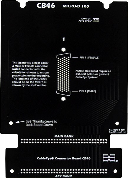 CableEye 776 / CB46 Interface-Platine (Micro D 100-pin, Airborn Footprint)