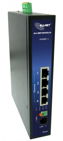ALLNET ISP Bridge Modem VDSL2 mit Vectoring Industrial IP30 VDSL2V &quot;ALL-BMI100VDSL2V&quot;