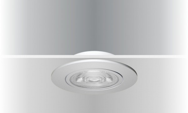 Synergy 21 LED Deckeneinbauspot Helios weiß, rund+schwenkbar, warmweiß