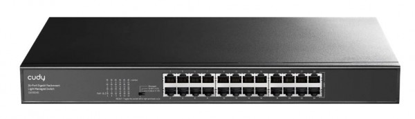 Cudy 24-Port Gigabit Rackmount Light Managed Switch, GS1024E